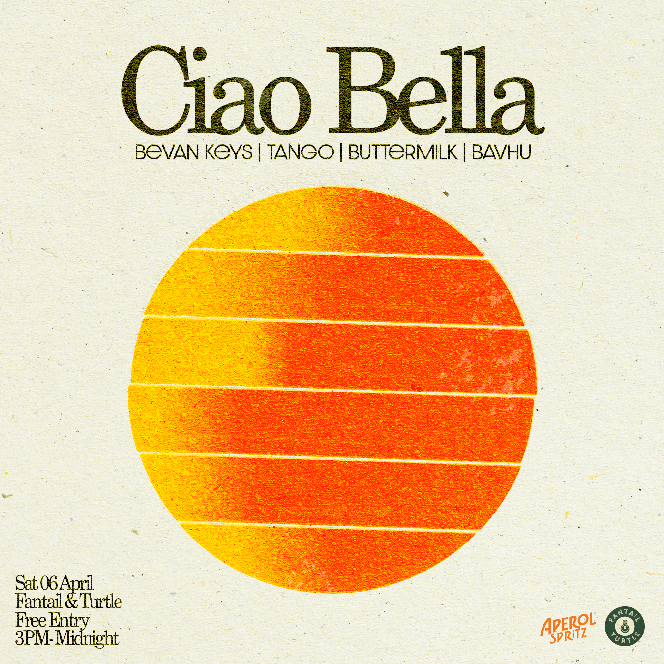 Ciao Bella 🍊 ft Bavhu, Buttermilk, Booty Tango & Bevan Keys!